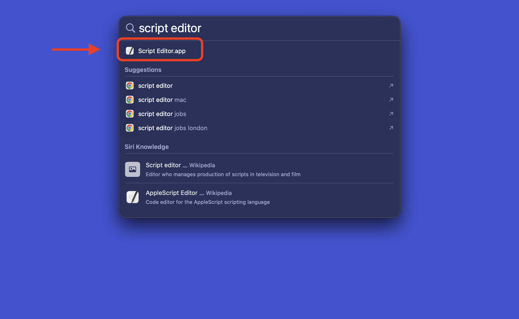 Open Script Editor